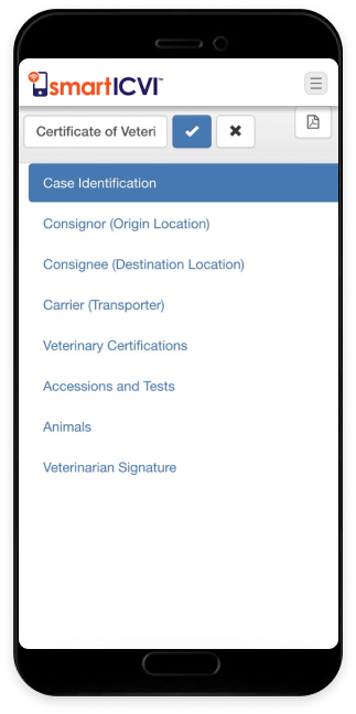 SmartICVI mobile app screenshot 2